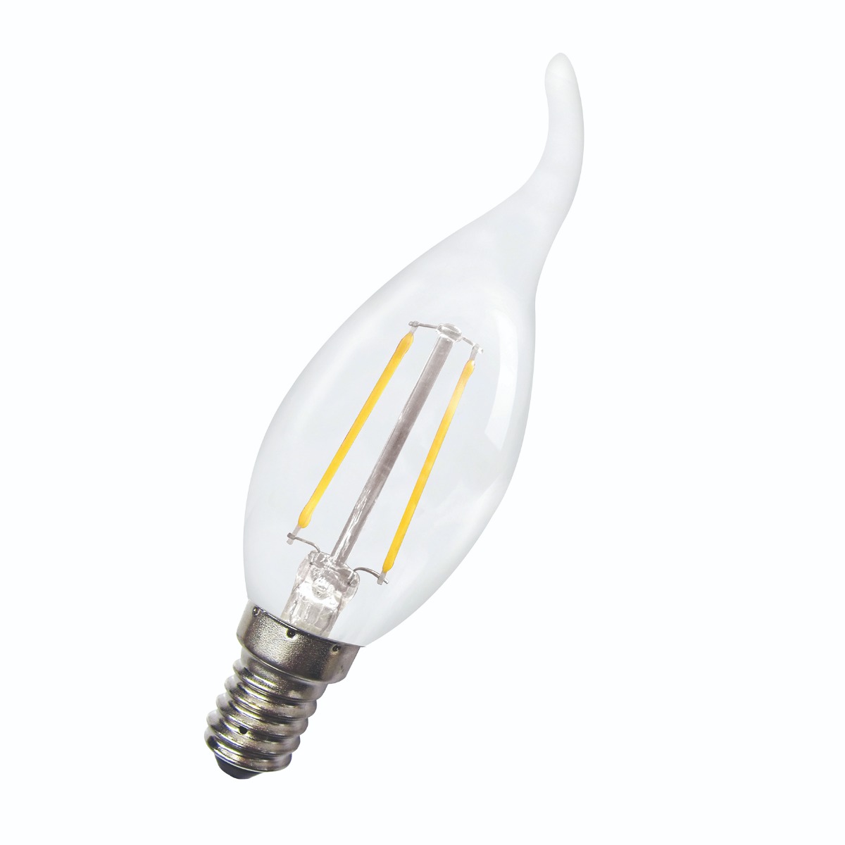 Miniatuur van Bailey LED lamp filament helder kaars E14 3W 200lm warm wit 2200K dimbaar (80100036364)