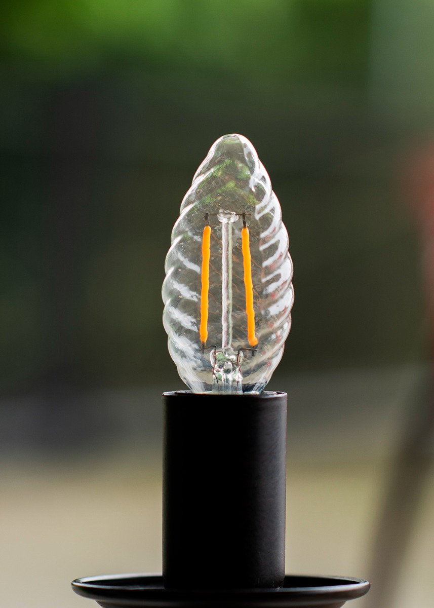 Miniatuur van Bailey LED lamp filament helder kaars E14 4W 380lm warm wit 2700K dimbaar (80100041659)