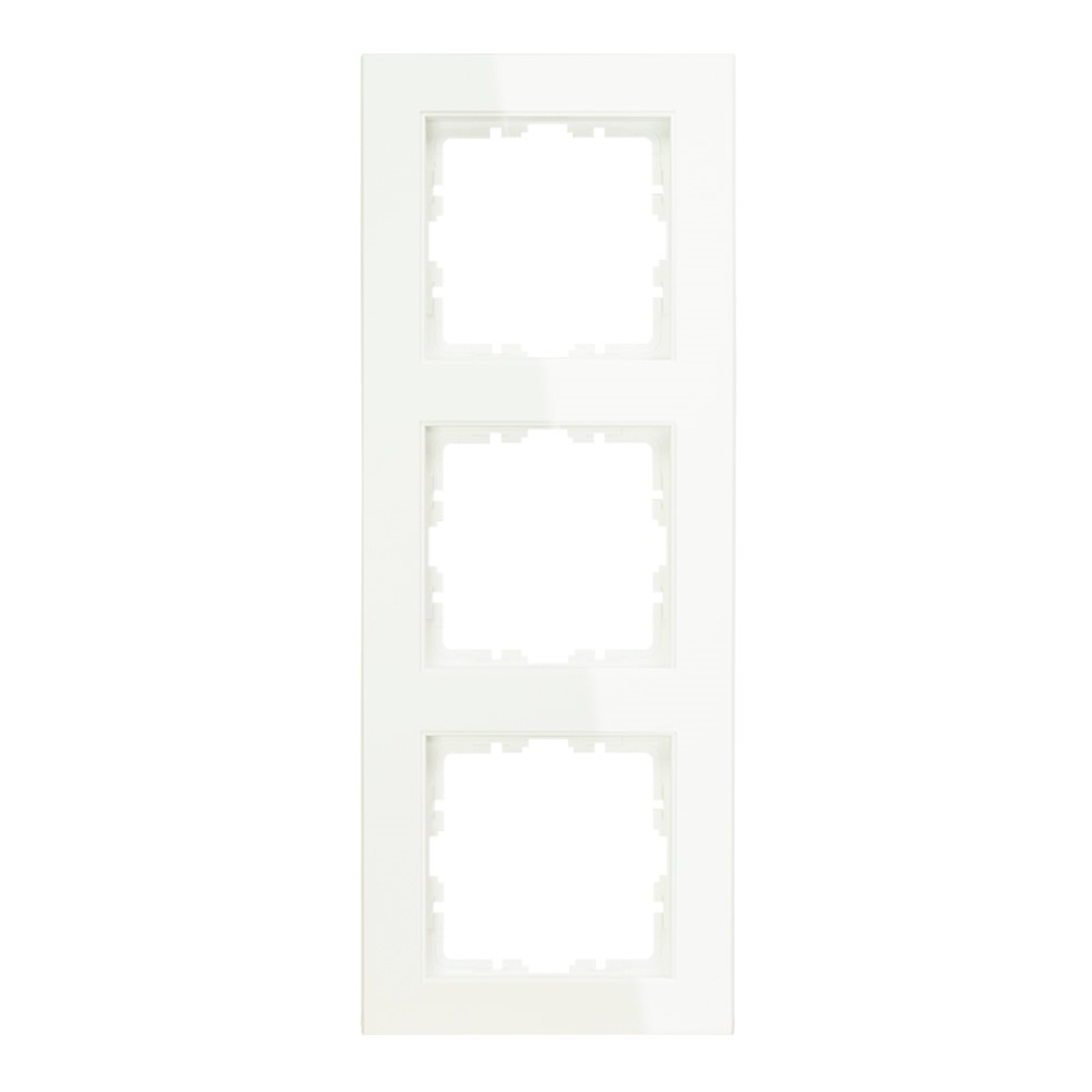 Miniatuur van EMhub Quadro55 (by Kopp) afdekraam 3-voudig - zuiver wit glanzend (4088010)