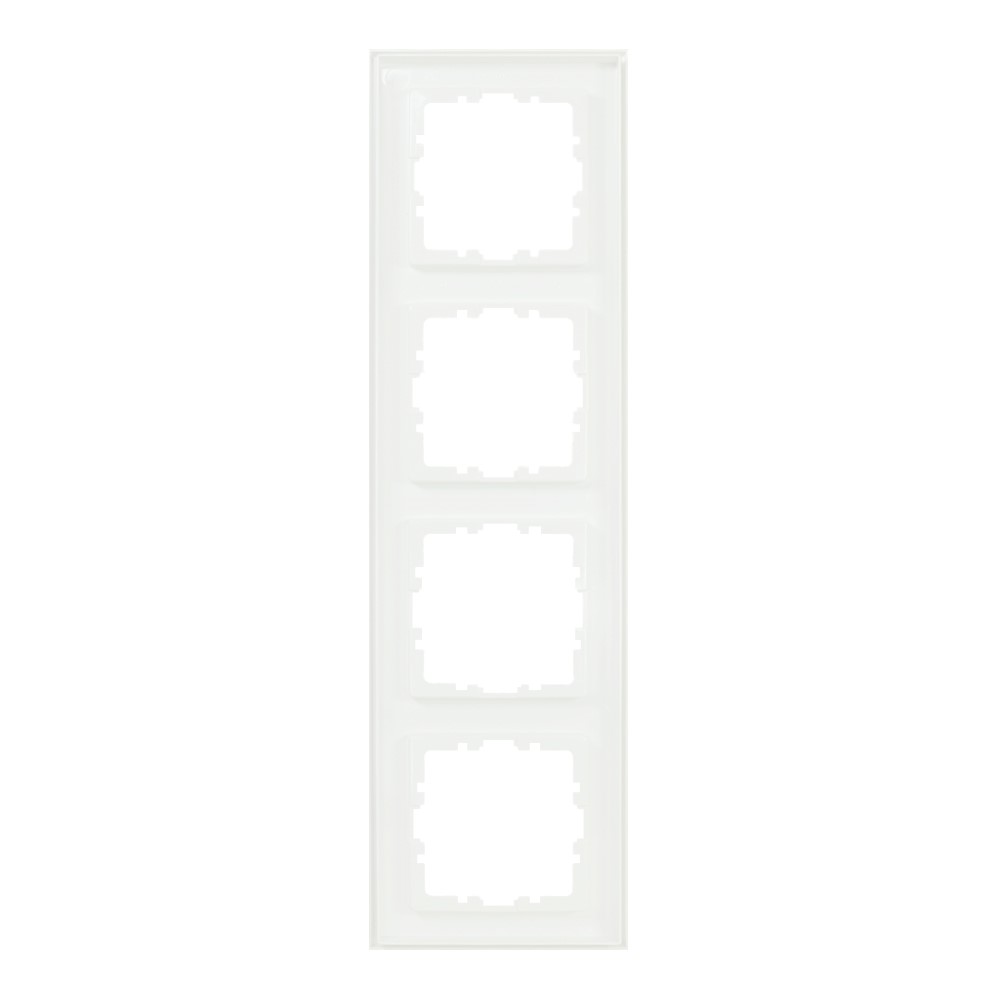 Miniatuur van EMhub Quadro55 (by Kopp) afdekraam 4-voudig - zuiver wit glanzend (4088011)