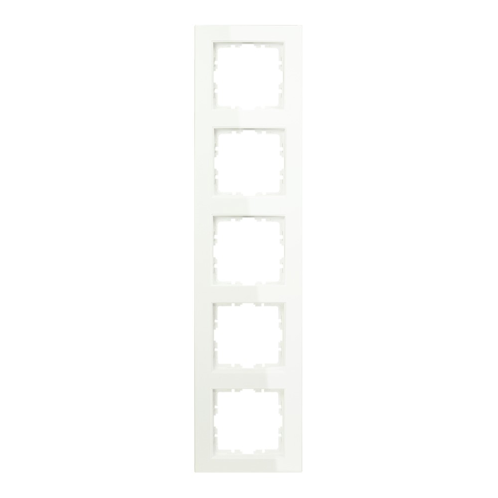 Miniatuur van EMhub Quadro55 (by Kopp) afdekraam 5-voudig - zuiver wit glanzend (4088012)