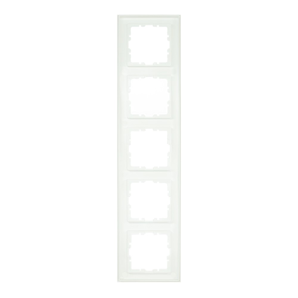 Miniatuur van EMhub Quadro55 (by Kopp) afdekraam 5-voudig - zuiver wit glanzend (4088012)