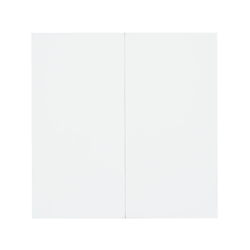 Miniatuur van EMhub Quadro55 (by Kopp) dubbele bedieningswip tbv serie- en wissel/wisselschakelaar - zuiver wit mat (4088042)