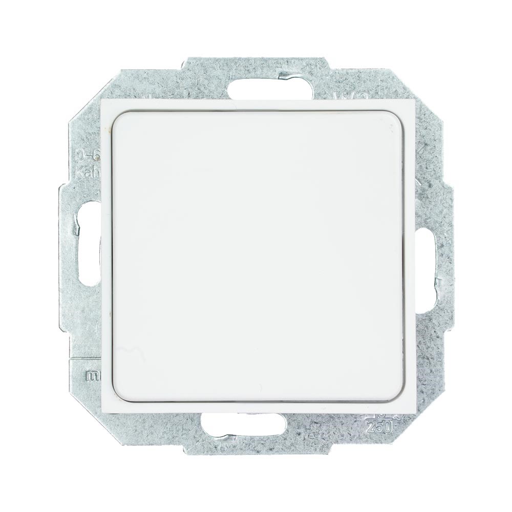 Miniatuur van EMhub Quadro55 (by Kopp) blindplaat compleet met draagraam - zuiver wit mat (4088046)