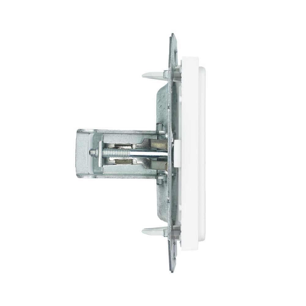 Miniatuur van EMhub Quadro55 (by Kopp) blindplaat compleet met draagraam - zuiver wit mat (4088046)