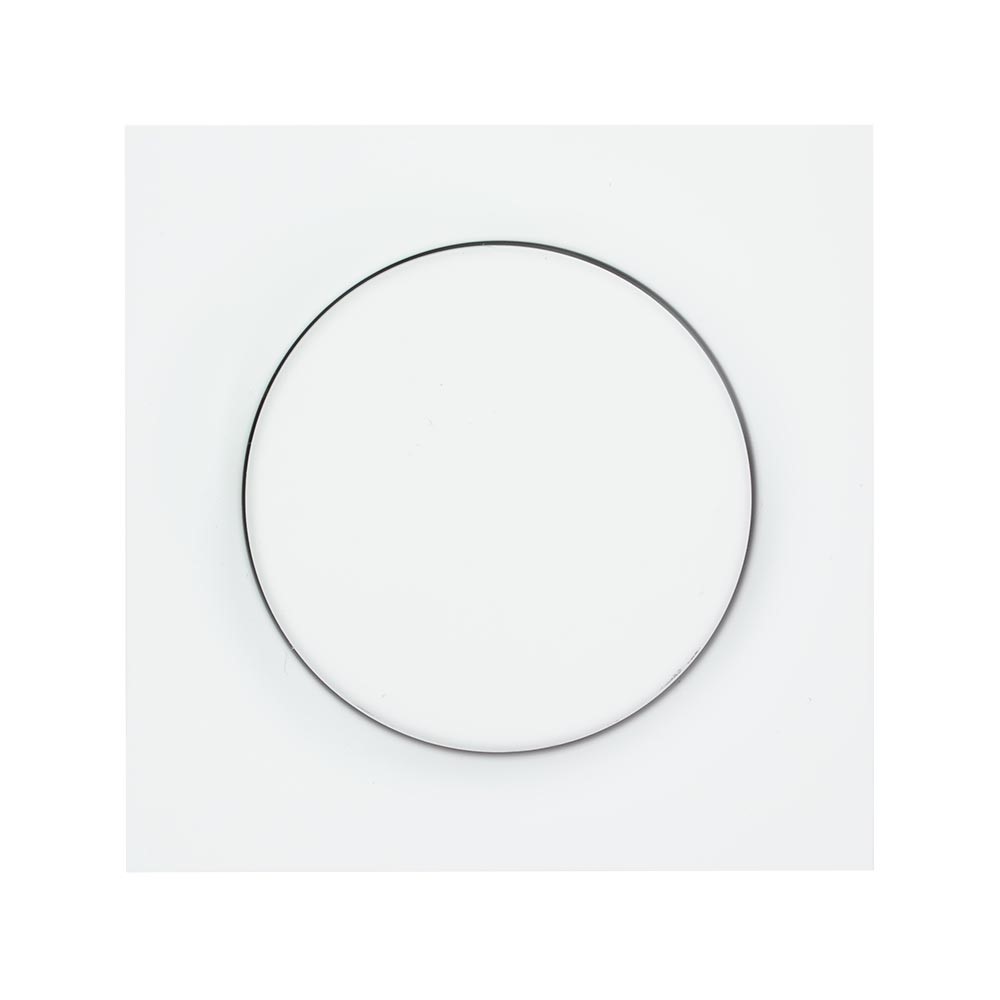 Miniatuur van EMhub Quadro55 (by Kopp) centraalplaat met knop tbv draaidimmer - zuiver wit mat (4088047)