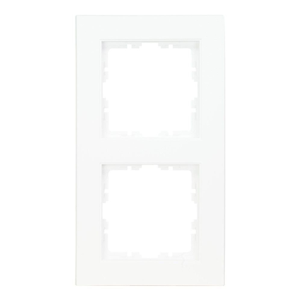 Miniatuur van EMhub Quadro55 (by Kopp) afdekraam 2-voudig - zuiver wit mat (4088049)