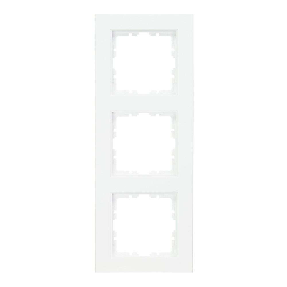 Miniatuur van EMhub Quadro55 (by Kopp) afdekraam 3-voudig - zuiver wit mat (4088050)