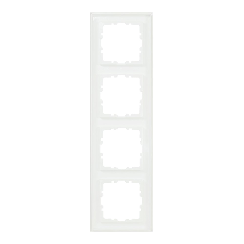 Miniatuur van EMAT Quadro55 (by Kopp) afdekraam 4-voudig - zuiver wit mat (4088051)