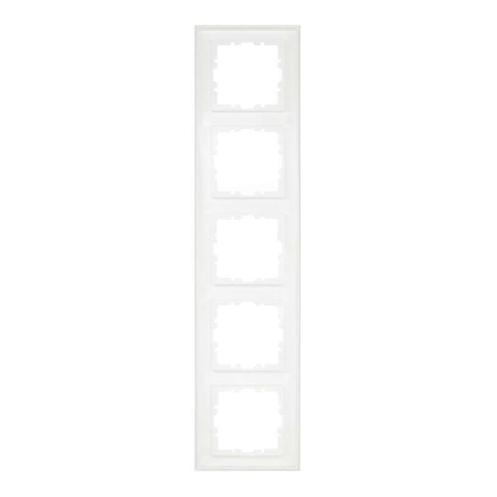 Miniatuur van EMhub Quadro55 (by Kopp) afdekraam 5-voudig - zuiver wit mat (4088052)