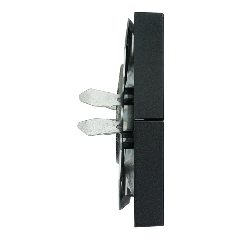 Miniatuur van EMhub Quadro55 (by Kopp) dubbele bedieningswip tbv serie- en wissel/wisselschakelaar - zwart mat (4088082)