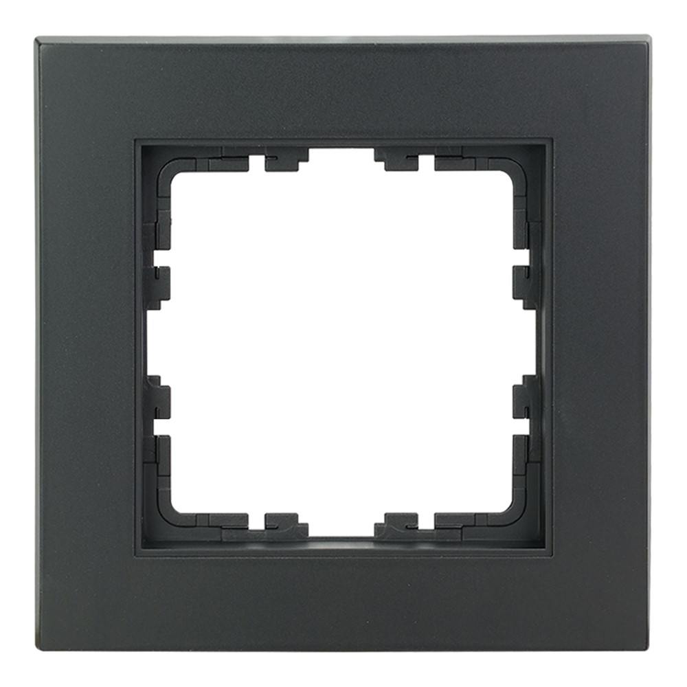 Miniatuur van EMhub Quadro55 (by Kopp) afdekraam 1-voudig - zwart mat (4088088)