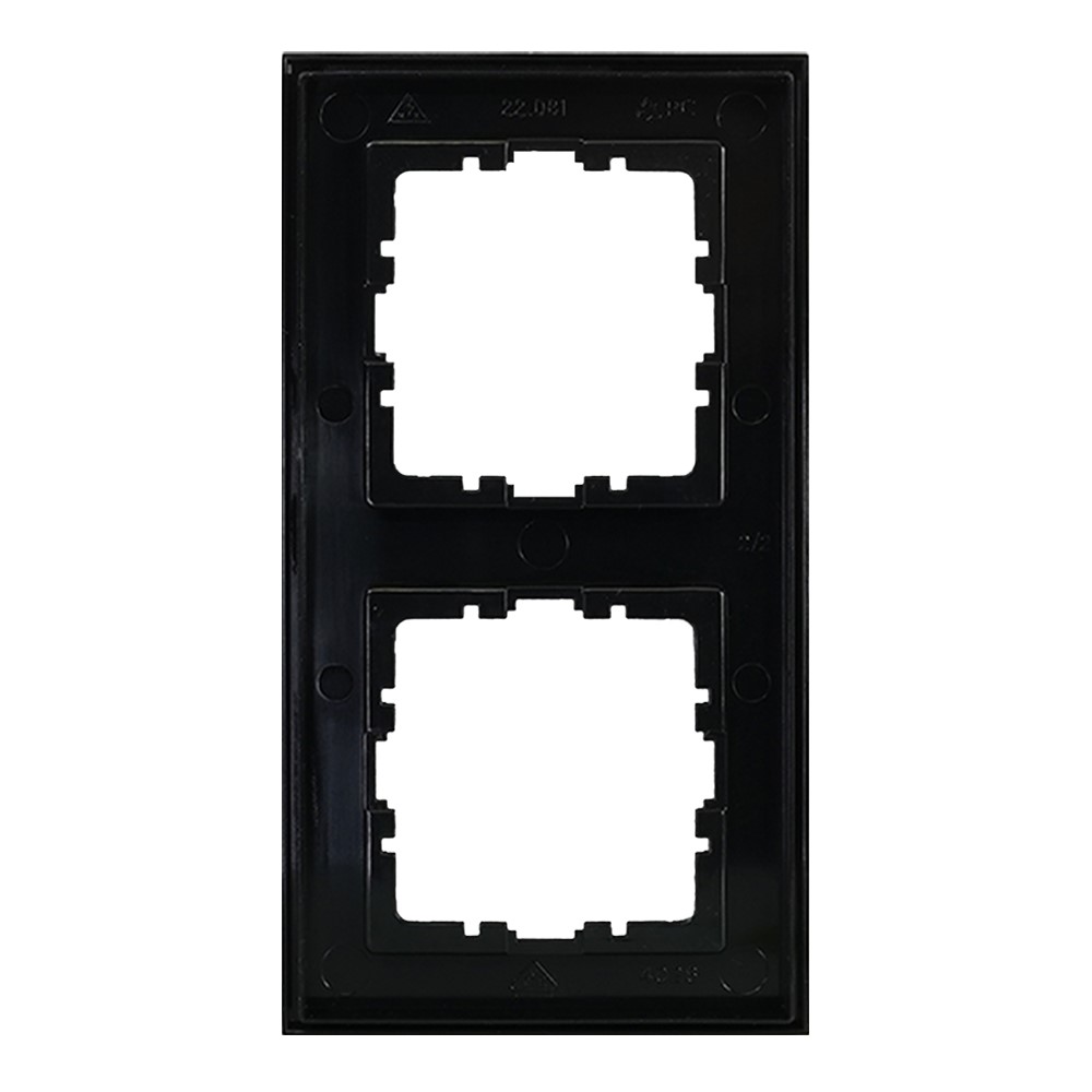 Miniatuur van EMhub Quadro55 (by Kopp) afdekraam 2-voudig - zwart mat (4088089)