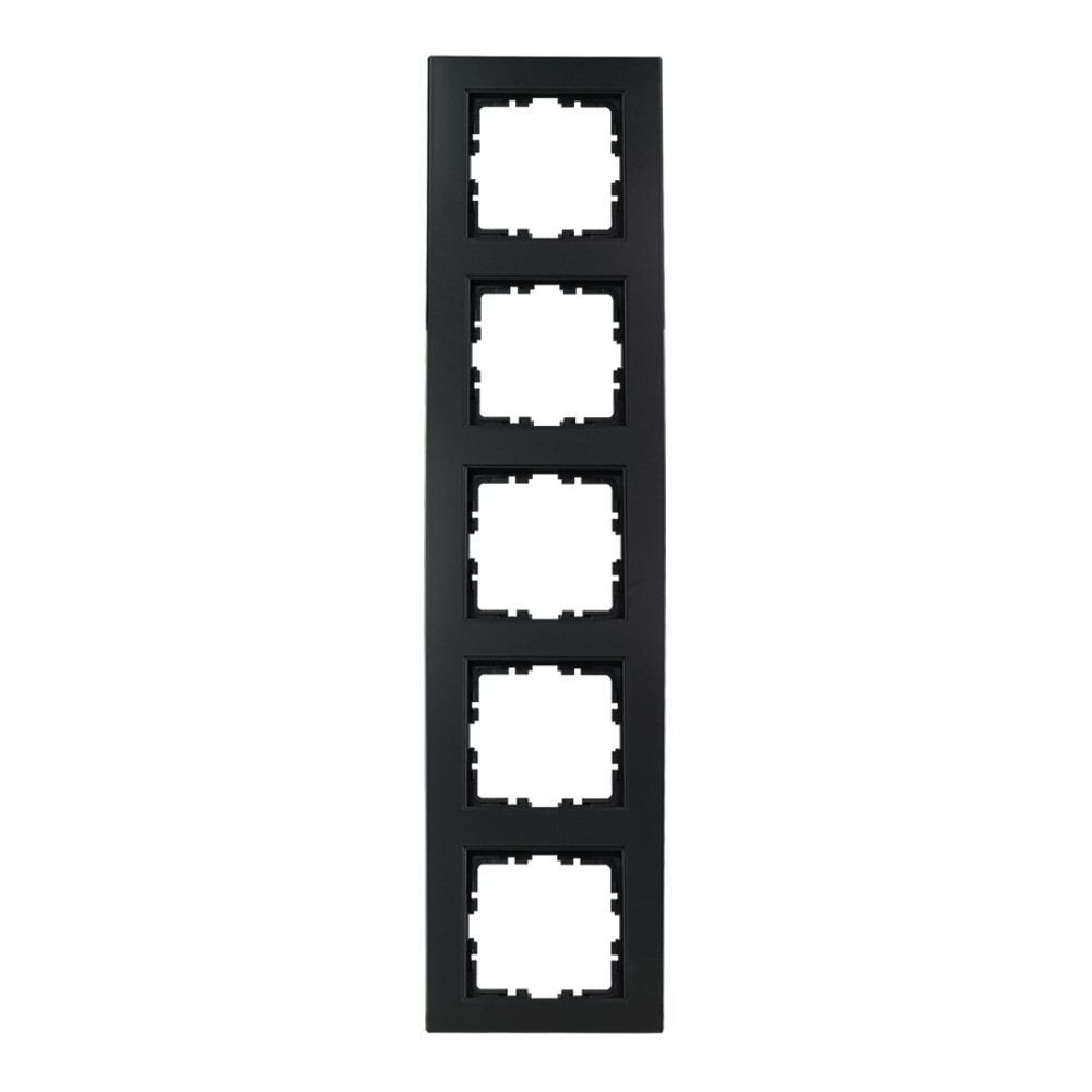 Miniatuur van EMhub Quadro55 (by Kopp) afdekraam 5-voudig - zwart mat (4088092)