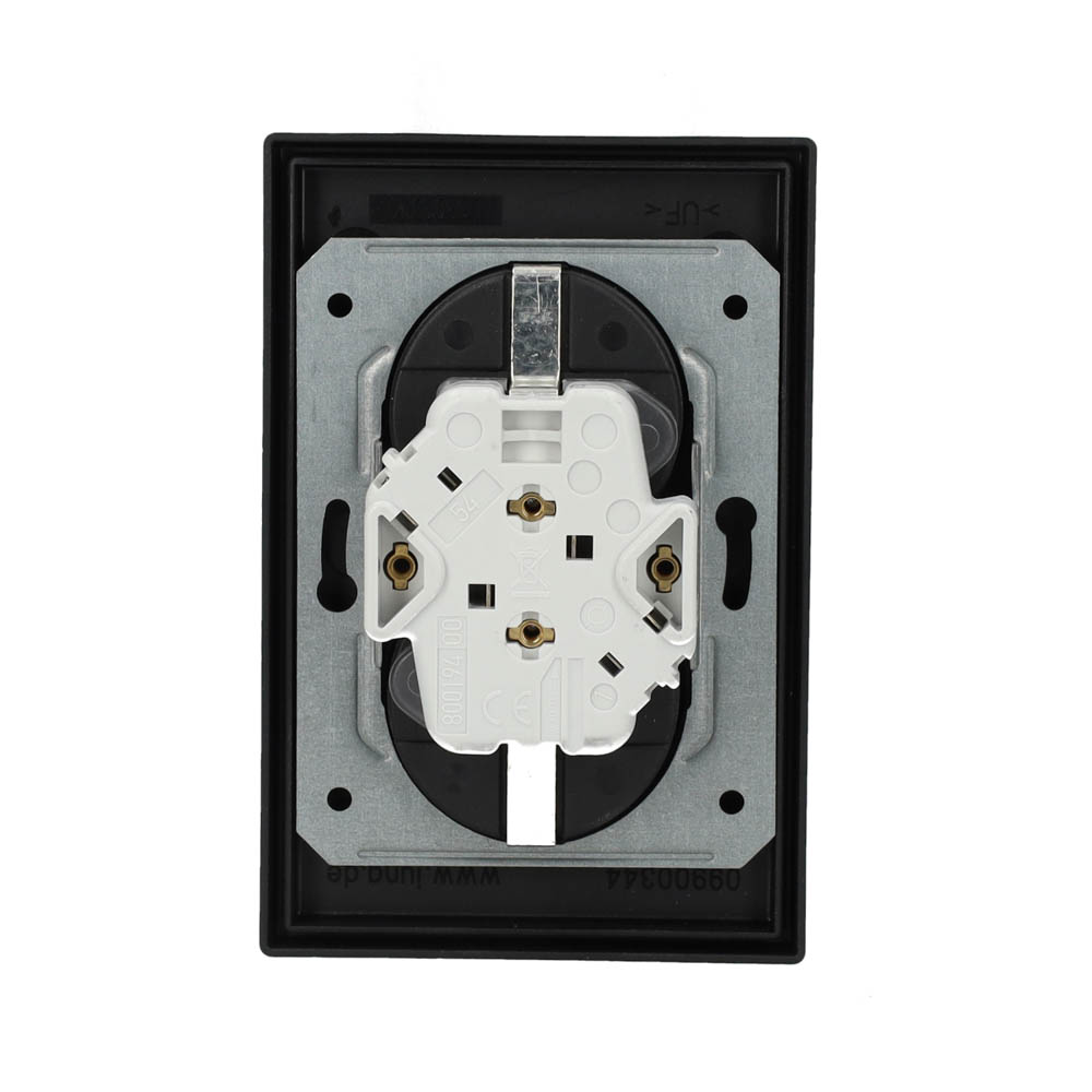 Miniatuur van JUNG 2-voudig stopcontact met randaarde en kinderbeveiliging - LS 5015 sneeuwwit (LS5015KISWM)