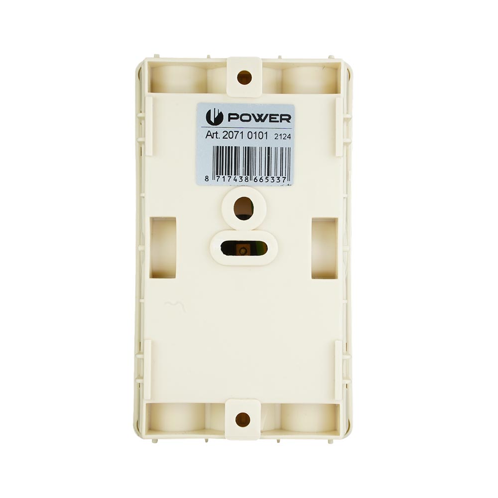 Miniatuur van Power deksel met stopcontact voor universele lasdoos - wit (2071.000)