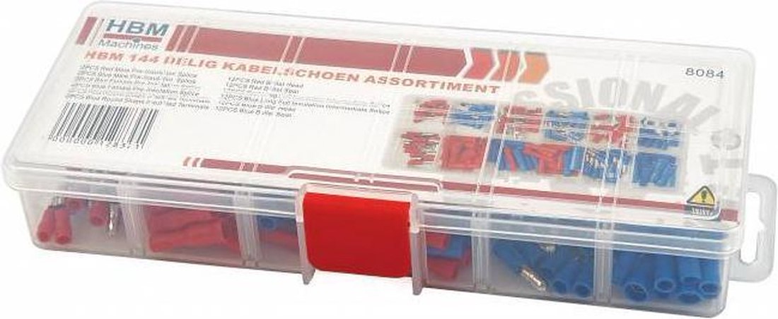 Miniatuur van HBM 144 delig kabelschoen assortiment (8084)