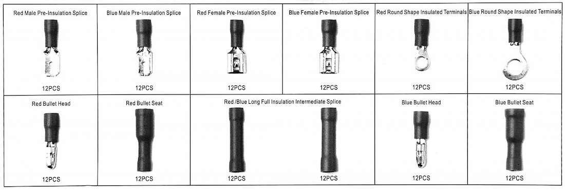 Miniatuur van HBM 144 delig kabelschoen assortiment (8084)