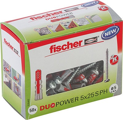 Miniatuur van Fischer DuoPower plug 5x25 - per 50 stuks (535462)