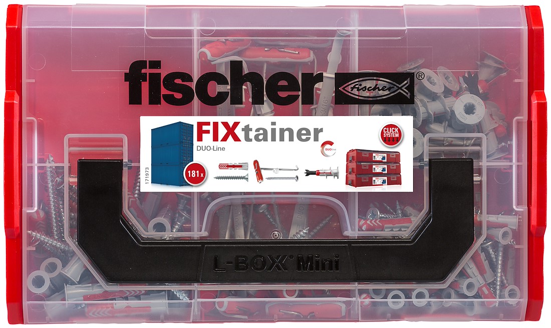 Miniatuur van Fischer FixTainer DuoLine pluggen (181-delig) (548864)