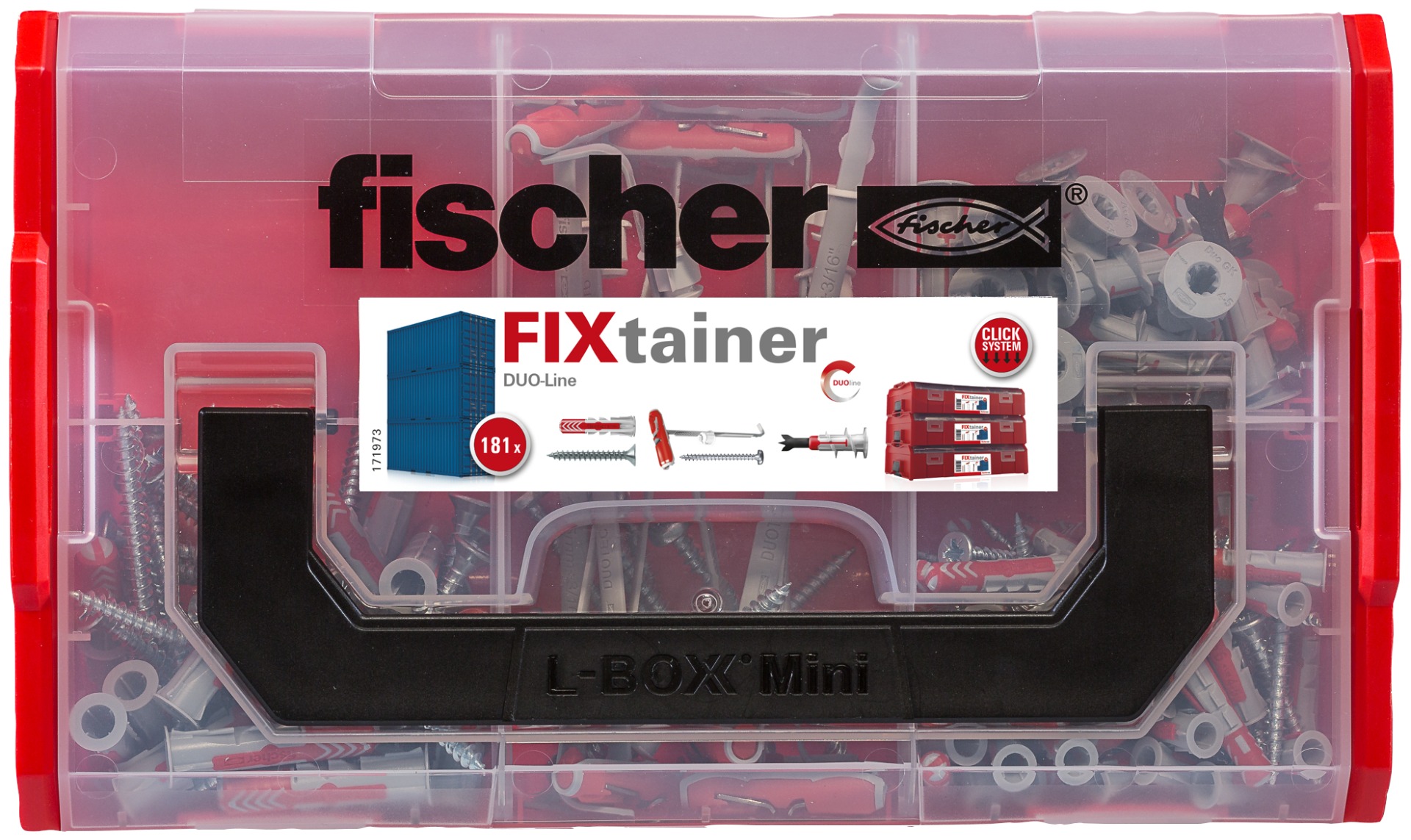 Miniatuur van Fischer FixTainer DuoLine pluggen (181-delig) (548864)