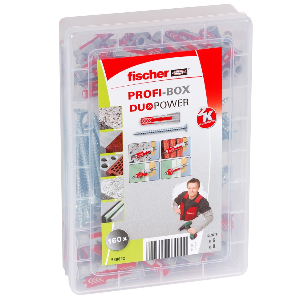 Miniatuur van Fischer Profi-Box DuoPower pluggen met schroeven (538622)