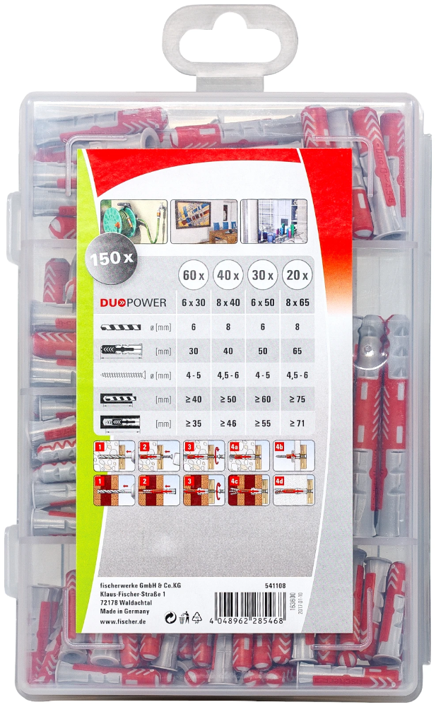 Miniatuur van Fischer Profi-Box DuoPower pluggen kort en lang (541108)