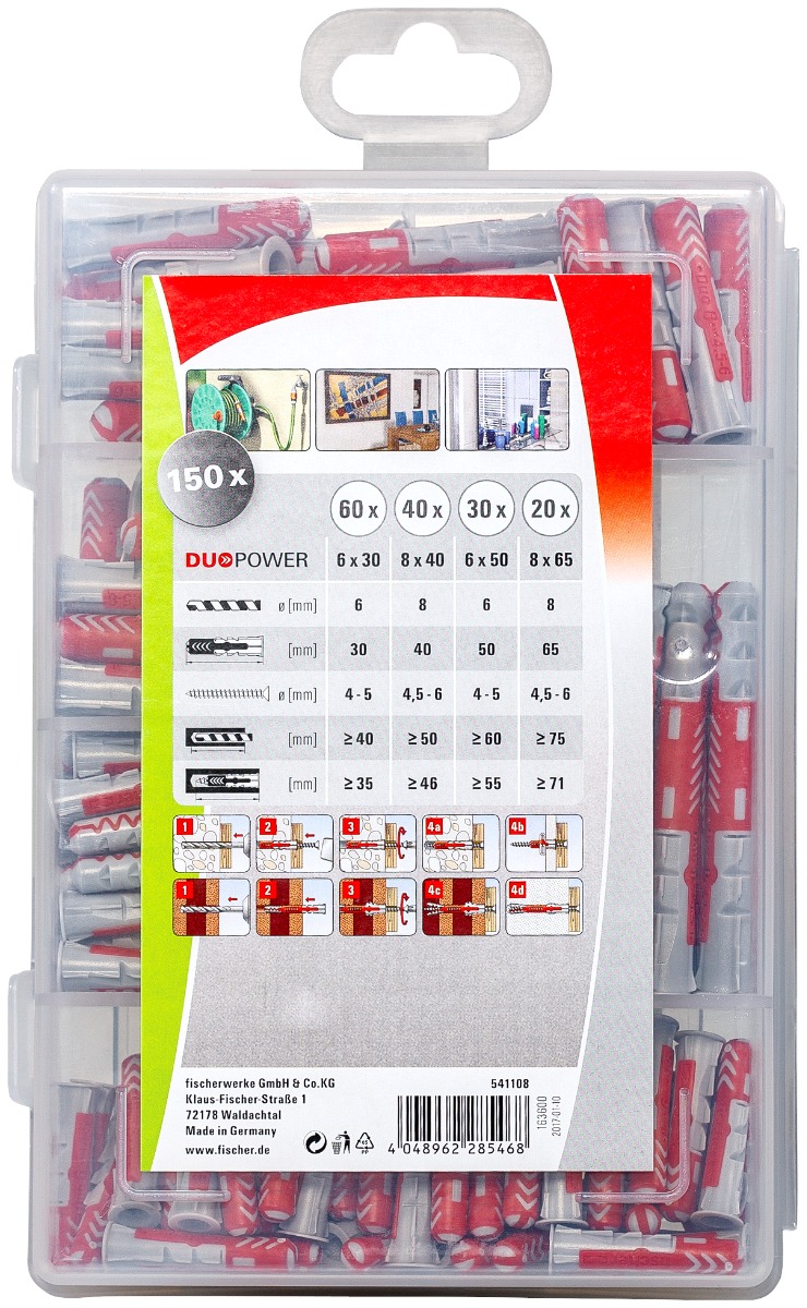 Miniatuur van Fischer Profi-Box DuoPower pluggen kort en lang (541108)