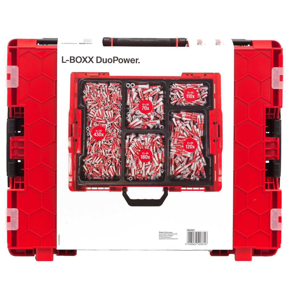 Miniatuur van Fischer DuoLine pluggen L-BOxx 102 (910-delig) (560492)