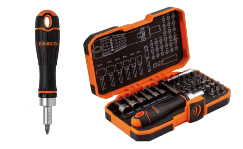Miniatuur van Bahco bitset 36-delig met ratelschroevendraaier 1/4 in cassette (59/S36BCR)