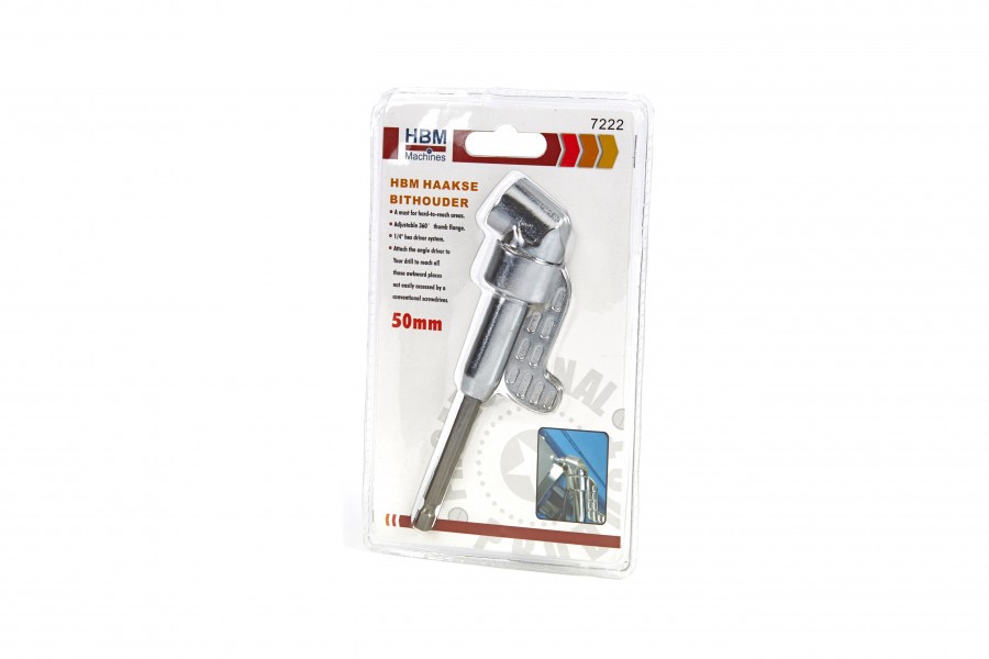 Miniatuur van HBM haakse bithouder HEX 1/4 50 mm (7222)