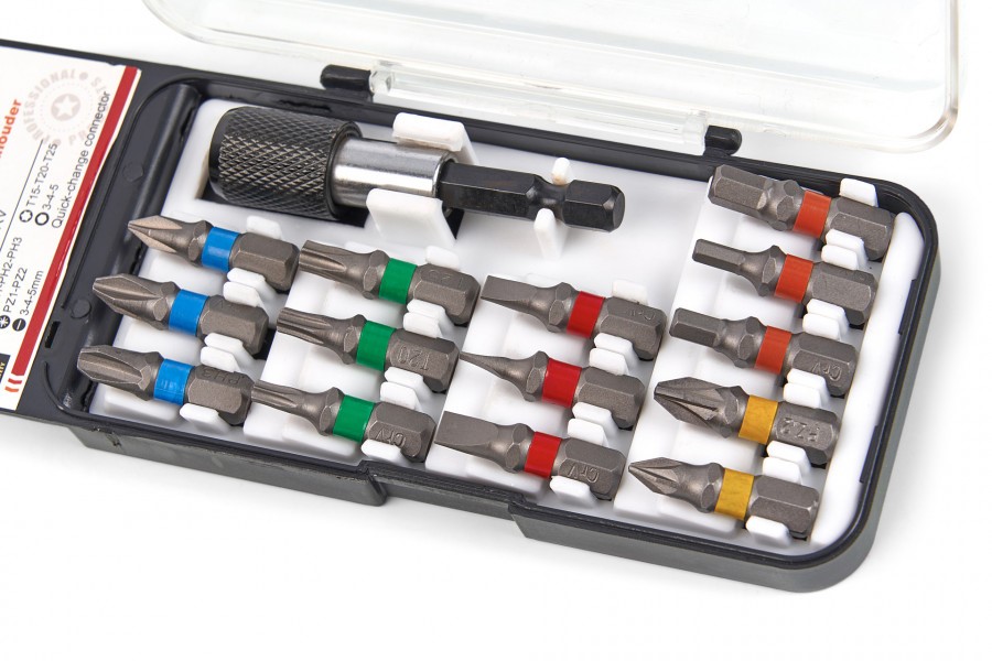 Miniatuur van HBM professionele bitset met snelwissel bithouder 15-delig (9274)