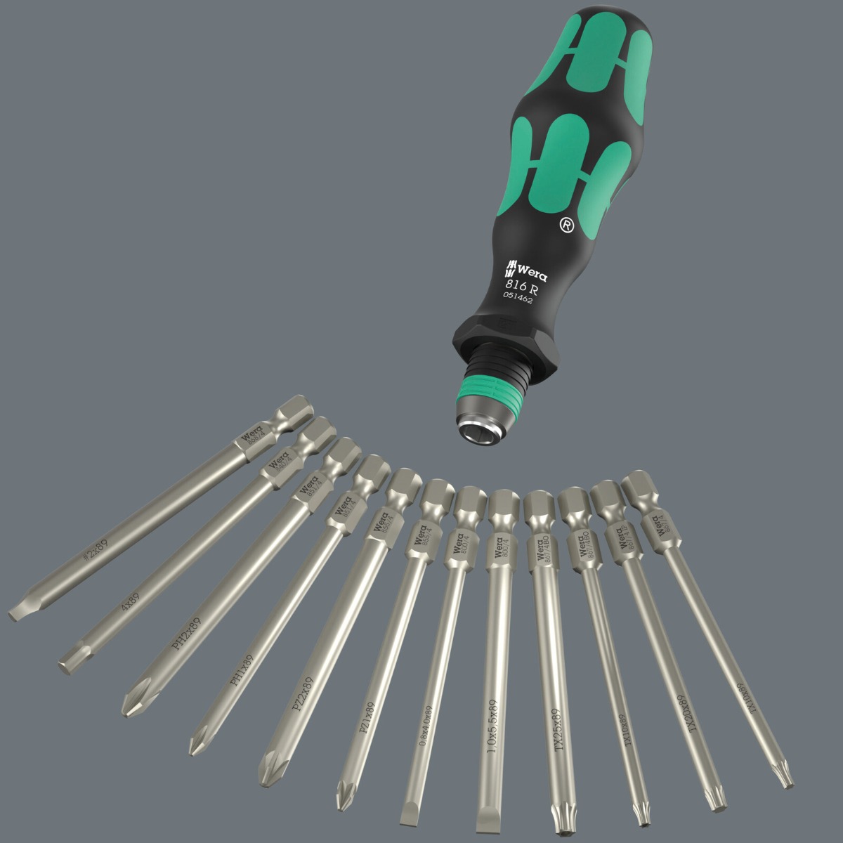 Miniatuur van Wera Kraftform Kompakt 60 instelbare momentschroevendraaier met bitset 17-delig (05059293001)