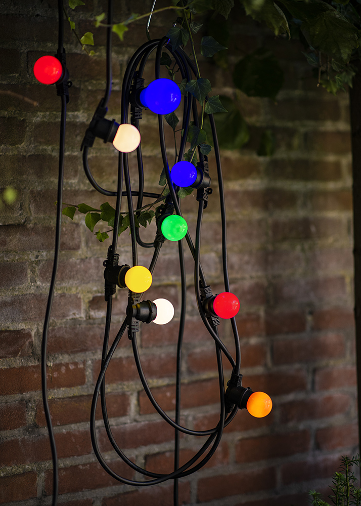 Miniatuur van Bailey lichtsnoer 25 fittingen E27 2x1,5 mm2 25 meter IP44 - zwart (142610)