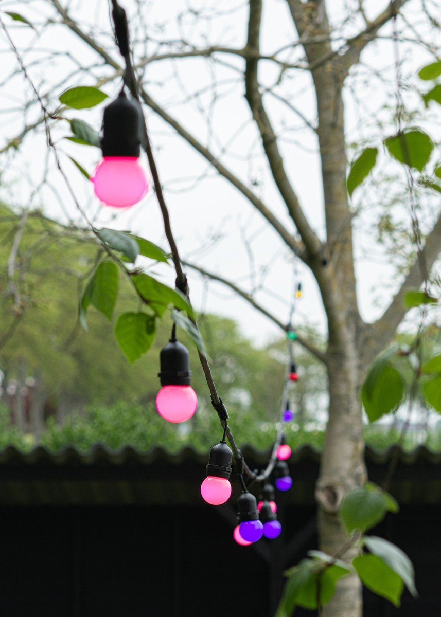 Miniatuur van Bailey lichtsnoer 15 fittingen E27 hangend 2x1,5 mm2 15 meter IP44 - zwart (143417)