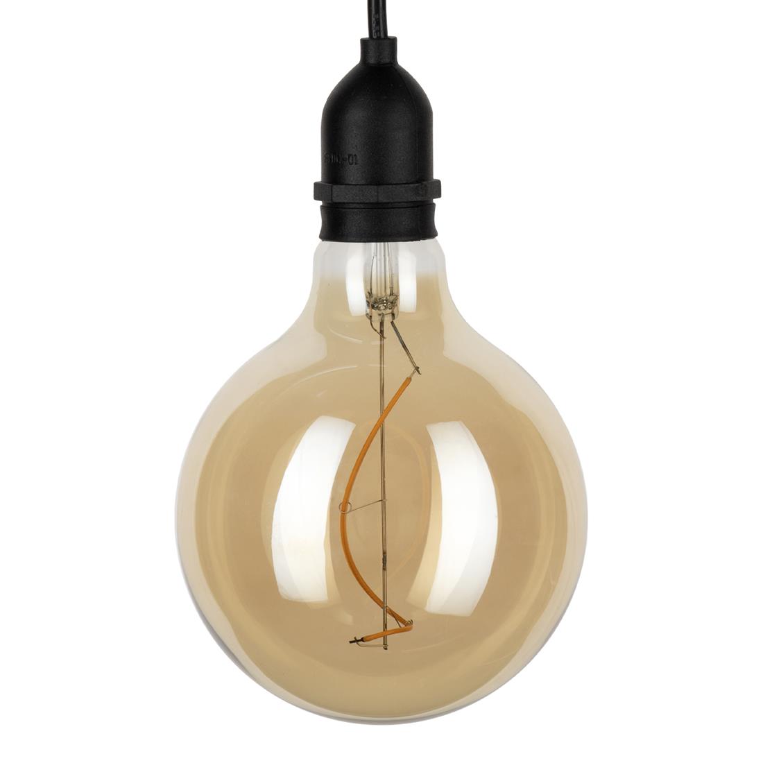 Miniatuur van Bailey Hanglamp met filamentlamp 1 meter IP44 - zwart (144688)