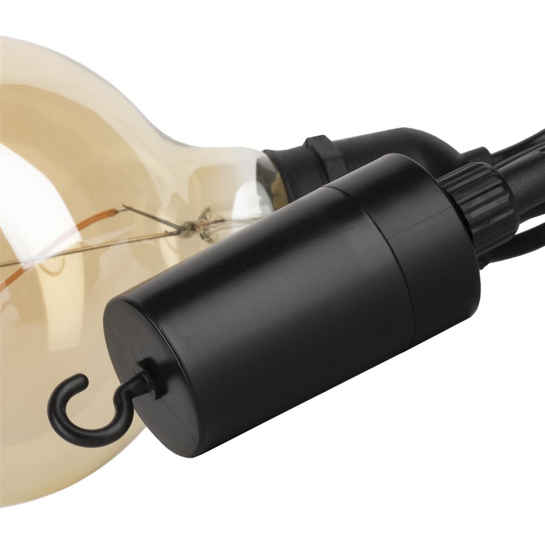 Miniatuur van Bailey Hanglamp met filamentlamp 1 meter IP44 - zwart (144688)