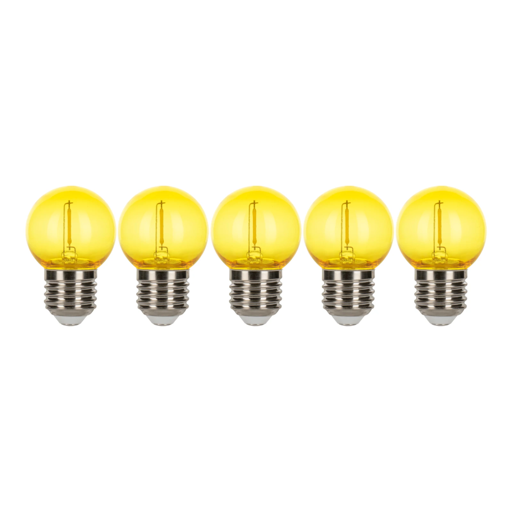 Miniatuur van Bailey LED kogel E27 geel 0,6W 35lm IP44 ecopack (143039)