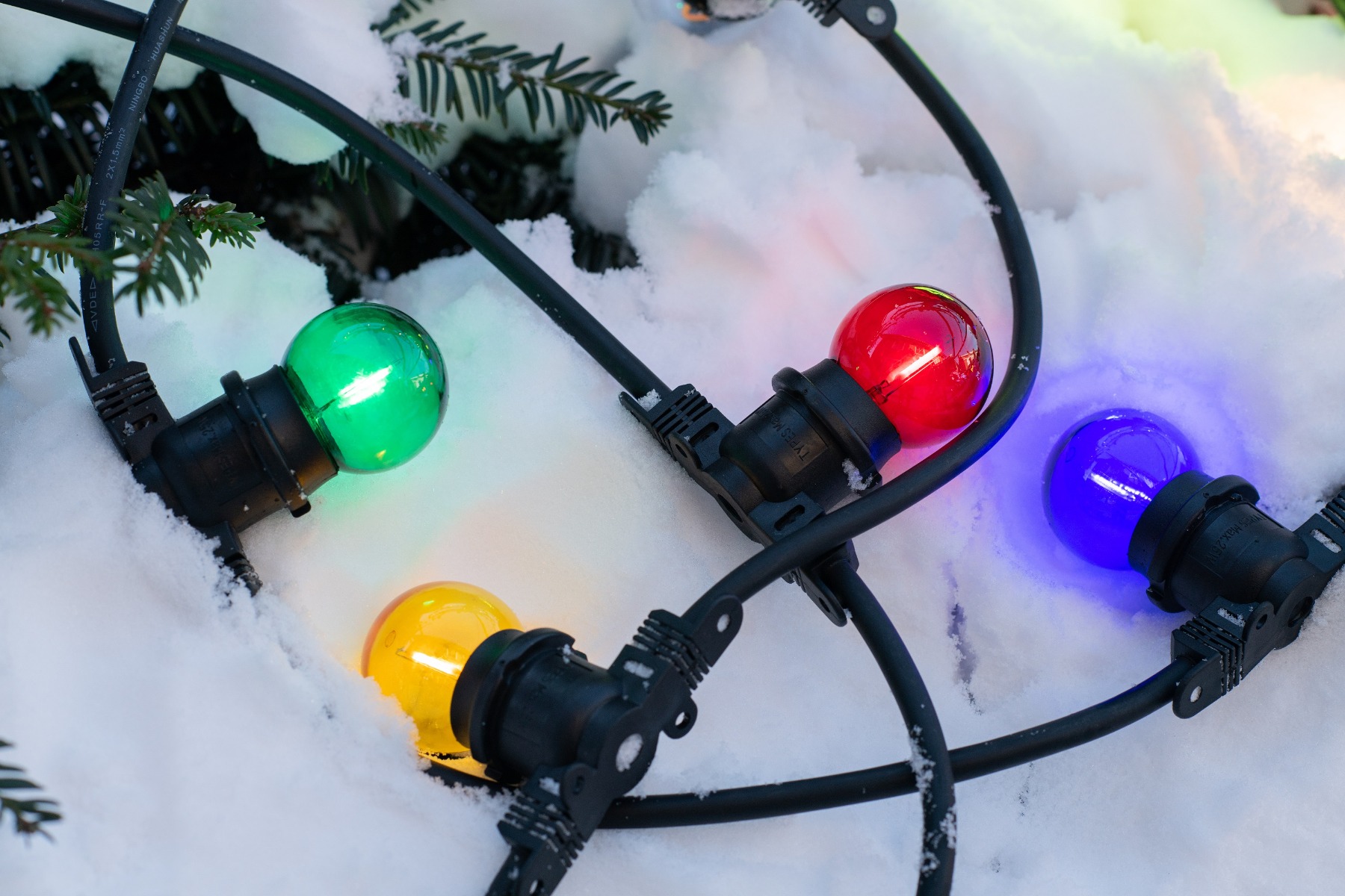 Miniatuur van Bailey LED kogel E27 groen 0,6W 30lm IP44 ecopack 5 pack (143028)