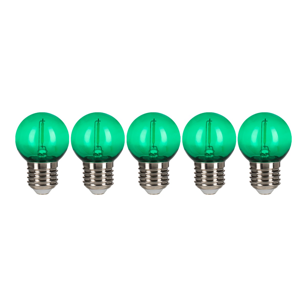 Miniatuur van Bailey LED kogel E27 groen 0,6W 30lm IP44 ecopack 5 pack (143028)