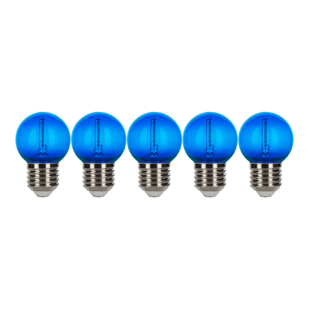 Miniatuur van Bailey LED kogel E27 blauw 0,6W 5lm IP44 ecopack (143029)