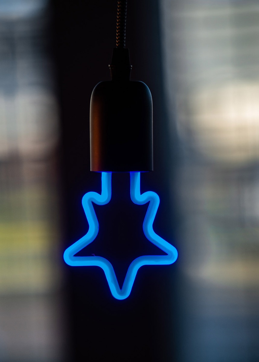 Miniatuur van Bailey LED neon ster E27 blauw 4W 70lm IP44 (143068)