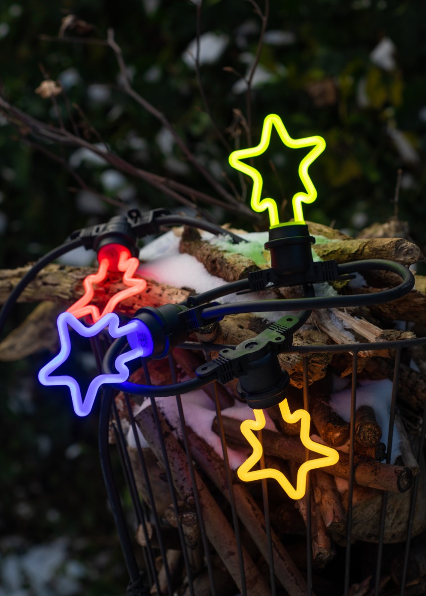 Miniatuur van Bailey LED neon ster E27 blauw 4W 70lm IP44 (143068)