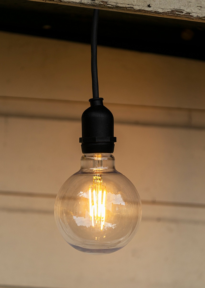 Miniatuur van Bailey LED filament helder globe E27 2700K 4W 450lm IP44 (142756)