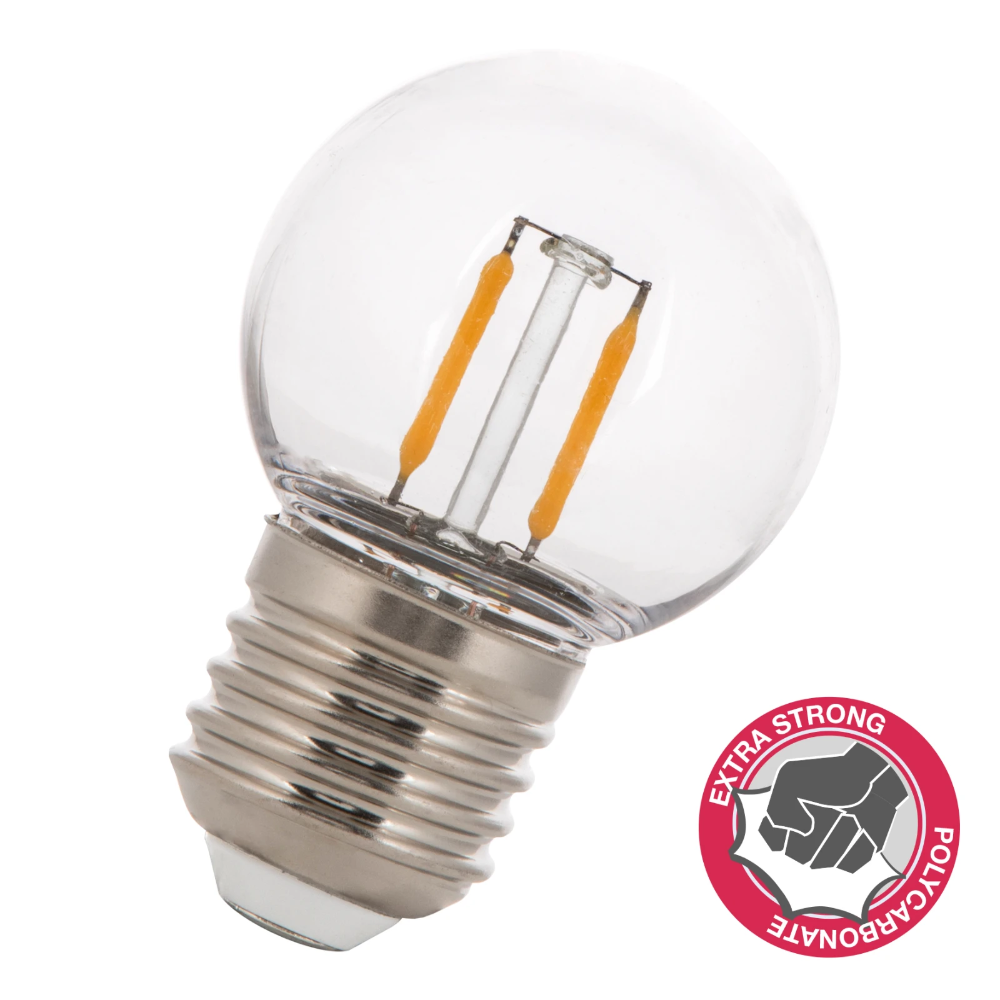 Miniatuur van Bailey LED filament helder kogel E27 2700K 2W 180lm IP44 ecopack per 5 (144082)
