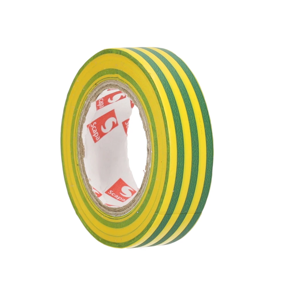 Miniatuur van Scapa isolatietape 15mm x 10 meter geel/groen per 10 rollen (CT070201)