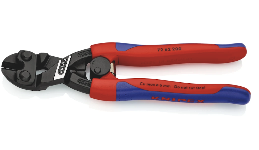 Miniatuur van KNIPEX kracht kniptang vlaksnijtang voor zacht metaal en kunststof (7262200)
