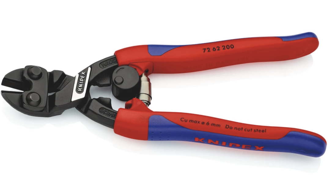 Miniatuur van KNIPEX kracht kniptang vlaksnijtang voor zacht metaal en kunststof (7262200)