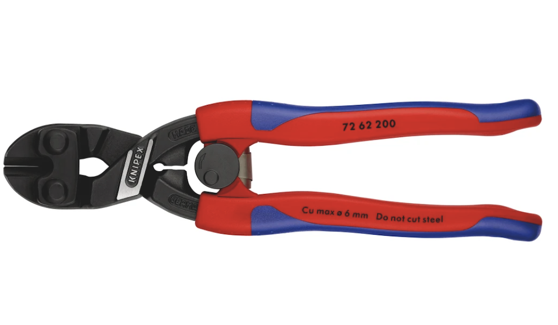 Miniatuur van KNIPEX kracht kniptang vlaksnijtang voor zacht metaal en kunststof (7262200)