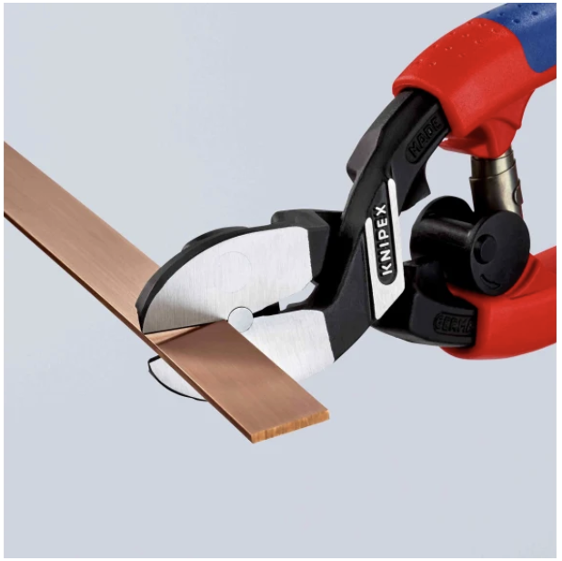 Miniatuur van KNIPEX kracht kniptang vlaksnijtang voor zacht metaal en kunststof (7262200)